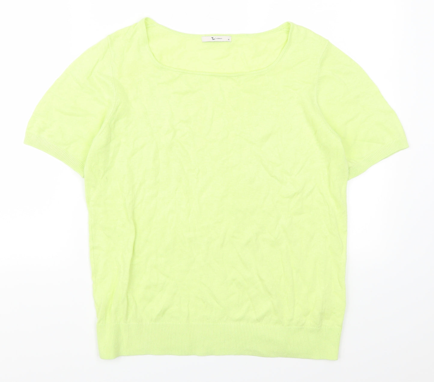 TU Womens Yellow   Basic T-Shirt Size 14