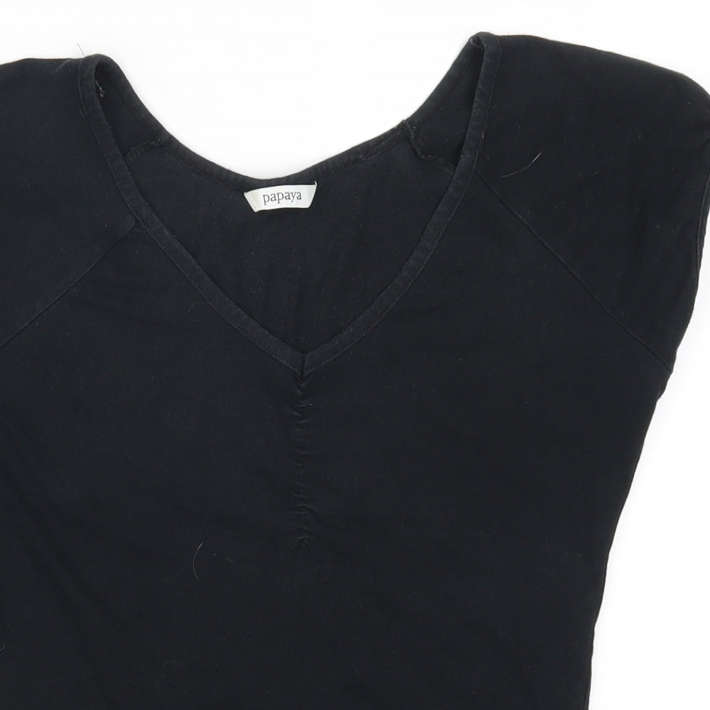 Ppaya Womens Black   Basic T-Shirt Size 12