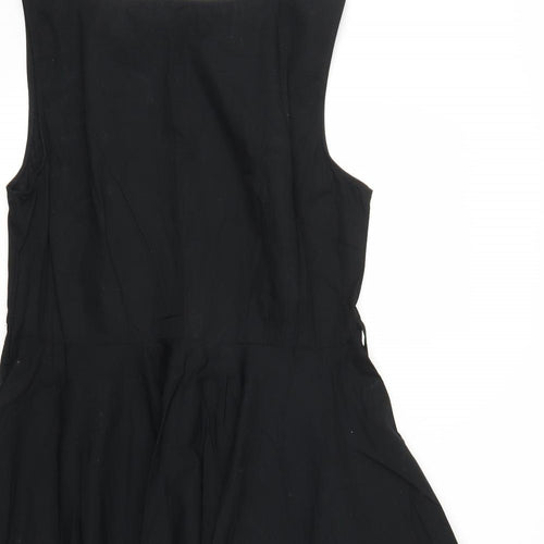 Feven Womens Black   Skater Dress  Size 16