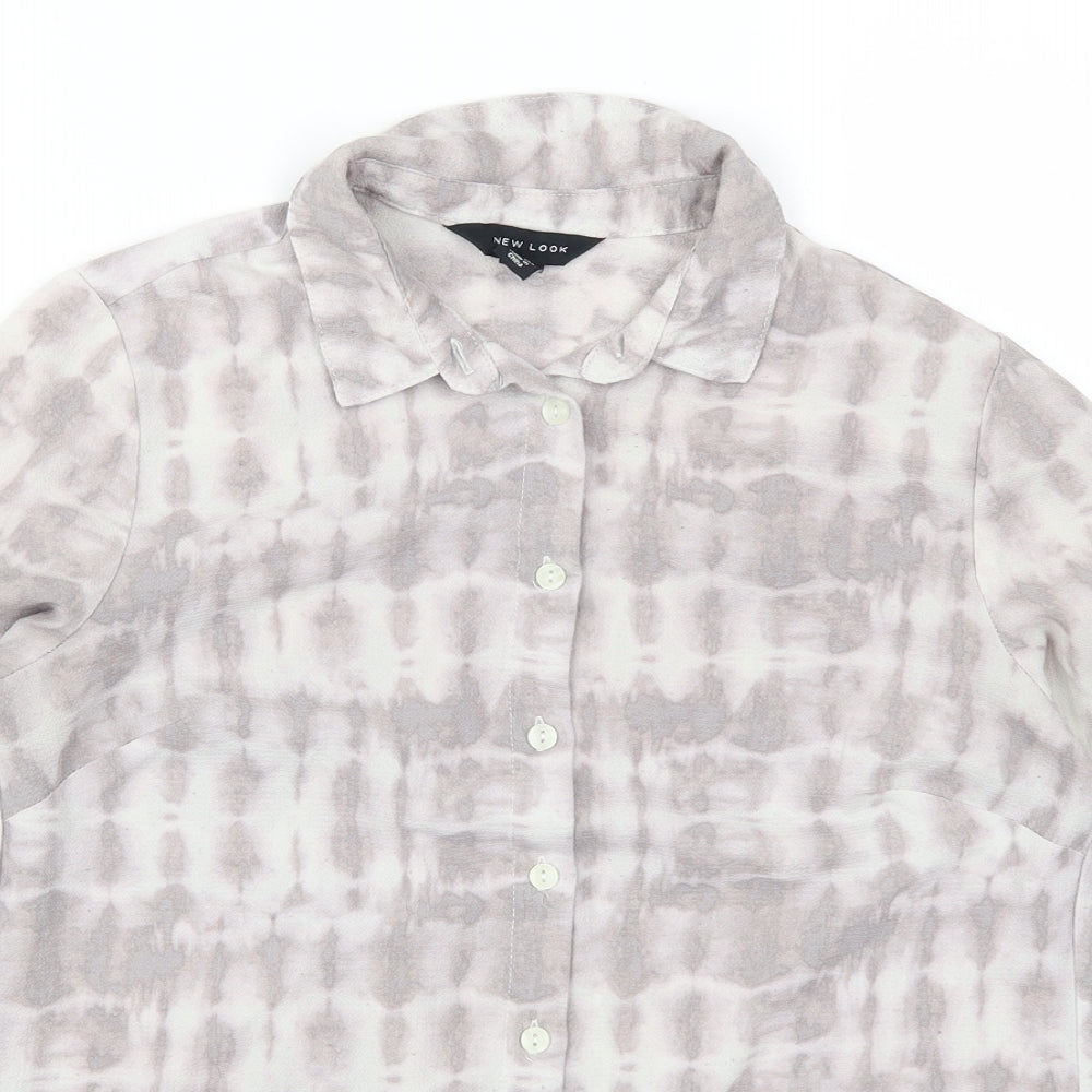 New Look Womens Purple   Basic Button-Up Size 10