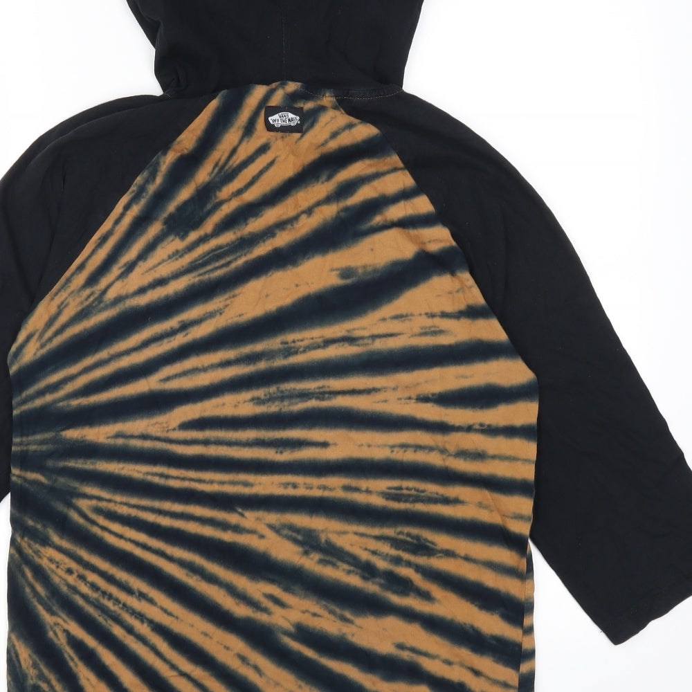 VANS Mens Brown   Pullover Hoodie Size M  - Tie Dye