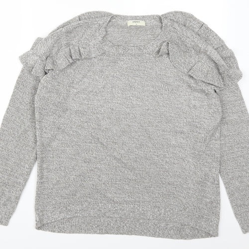 Papaya Womens Grey   Pullover Jumper Size M