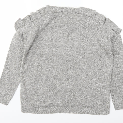 Papaya Womens Grey   Pullover Jumper Size M