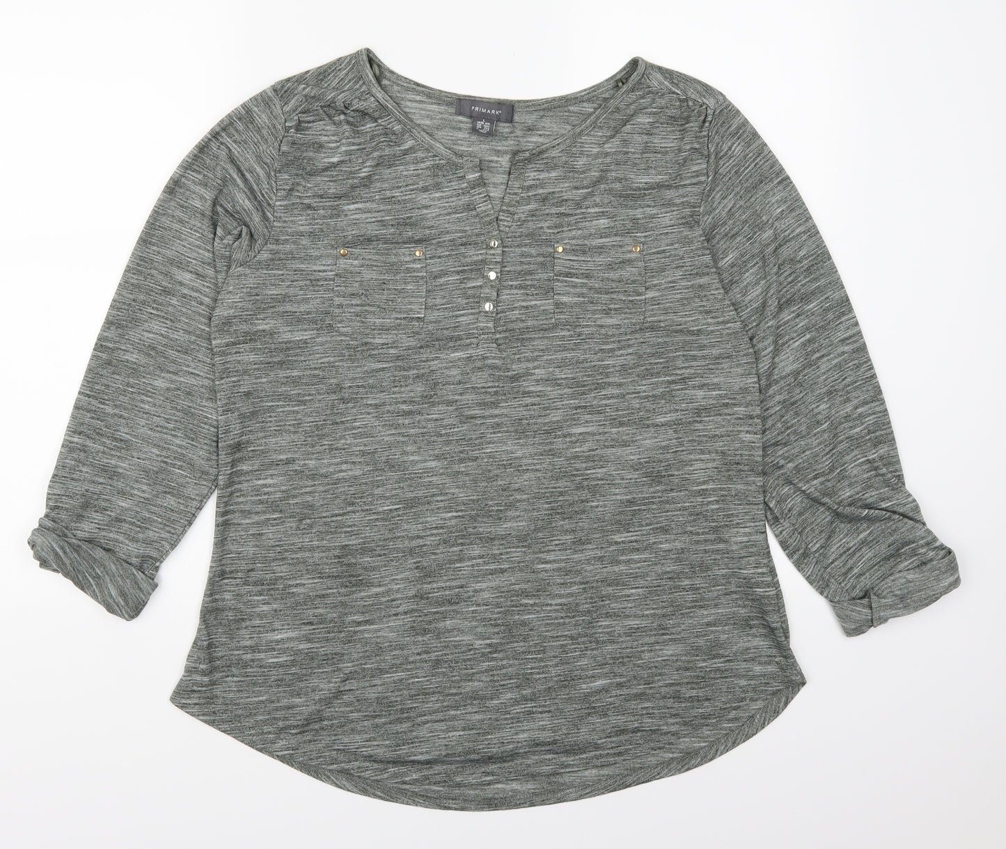 Primark Womens Green   Basic T-Shirt Size 14