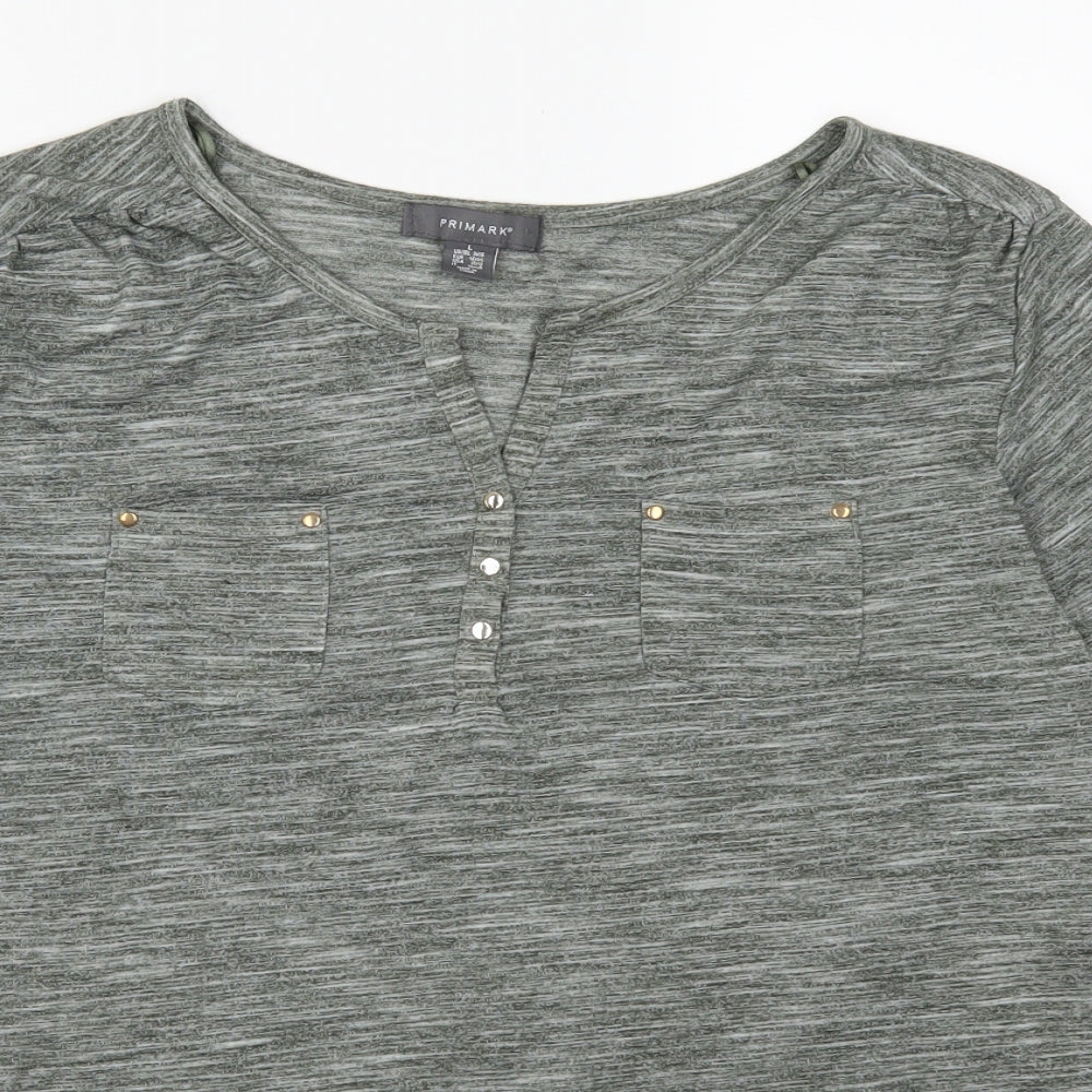Primark Womens Green   Basic T-Shirt Size 14