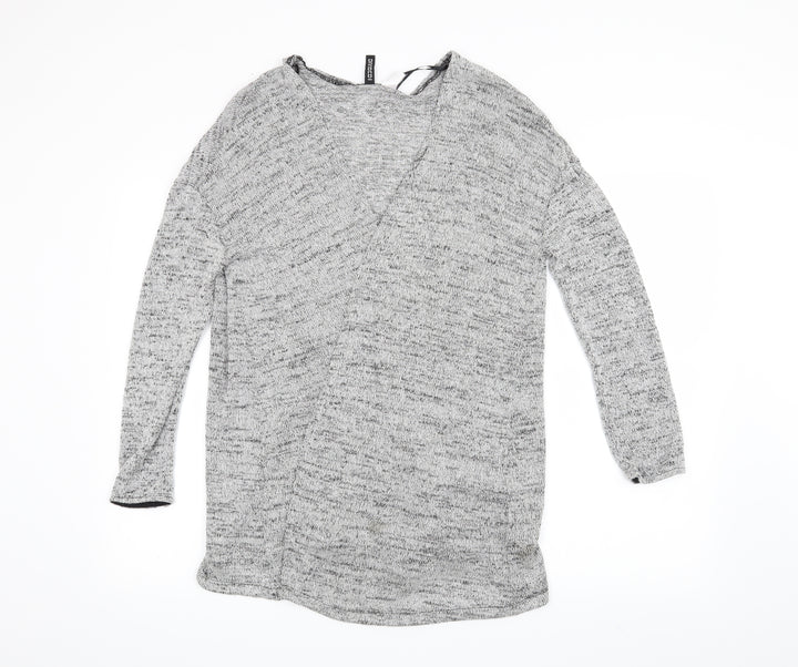 H&M Womens Grey   Cardigan Jumper Size S