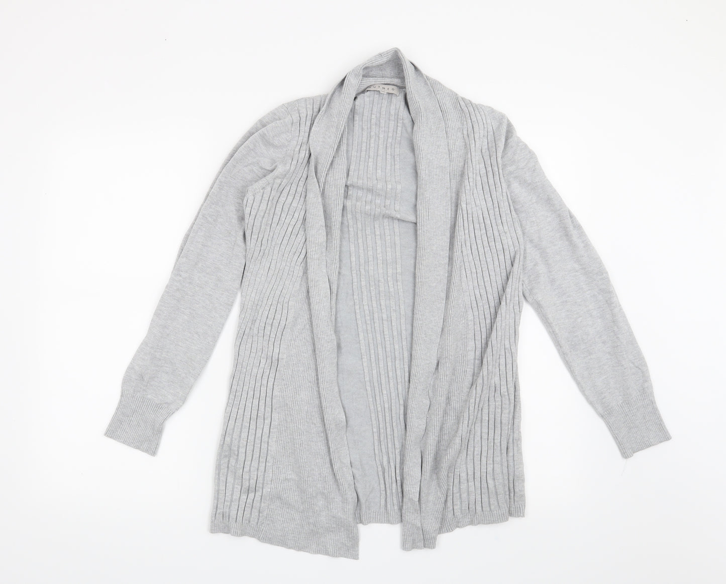 Nutmeg Womens Grey   Cardigan Jumper Size 12