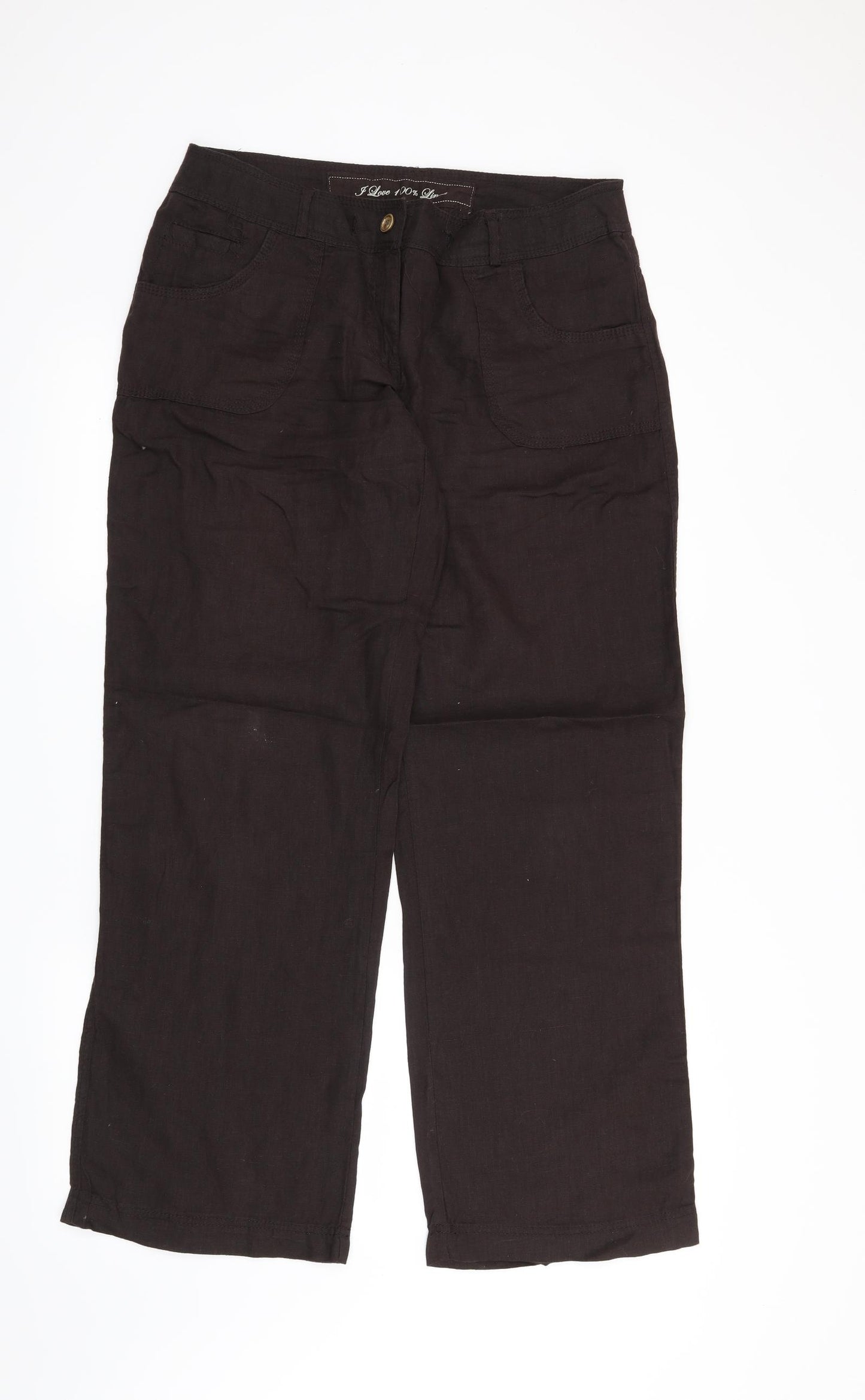 Denim CO Womens Brown   Trousers  Size 12 L31 in