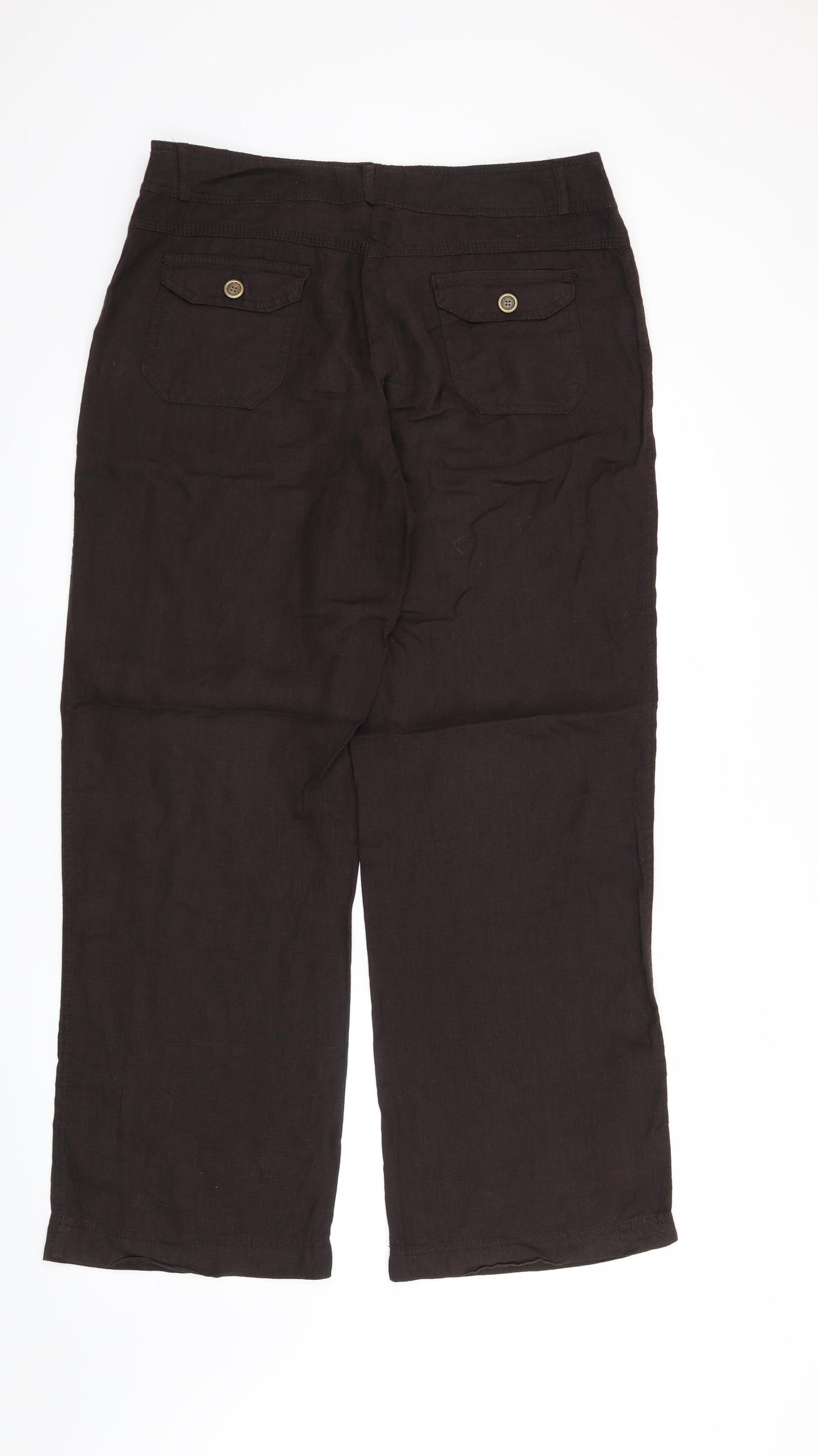 Denim CO Womens Brown   Trousers  Size 12 L31 in