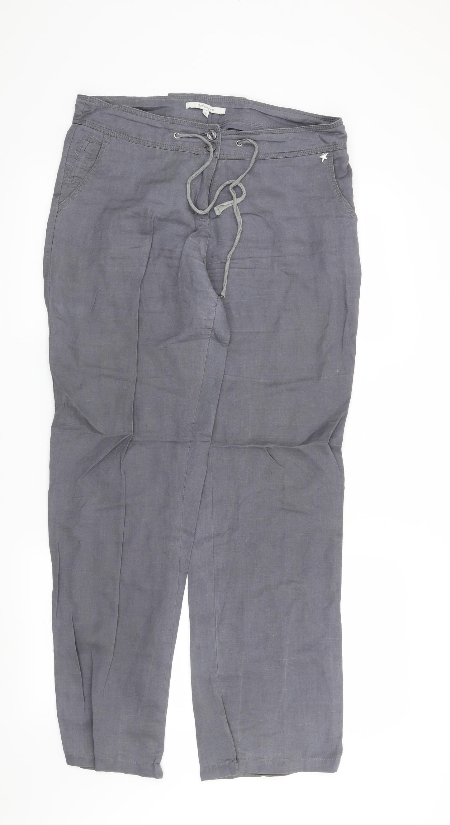 Preworn Womens Grey   Trousers  Size 10 L30 in