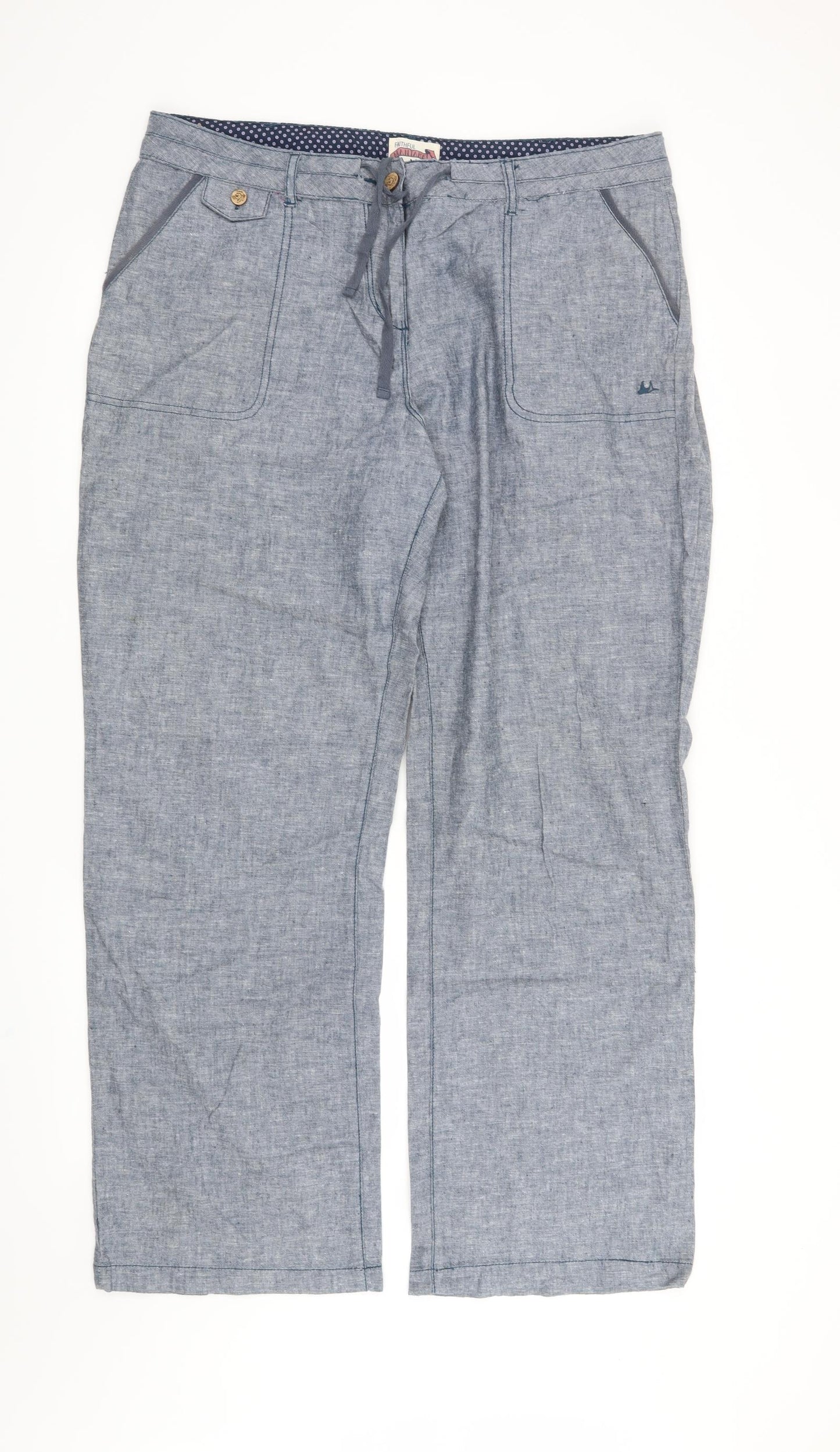 Mantaray Womens Blue   Trousers  Size 16 L30 in