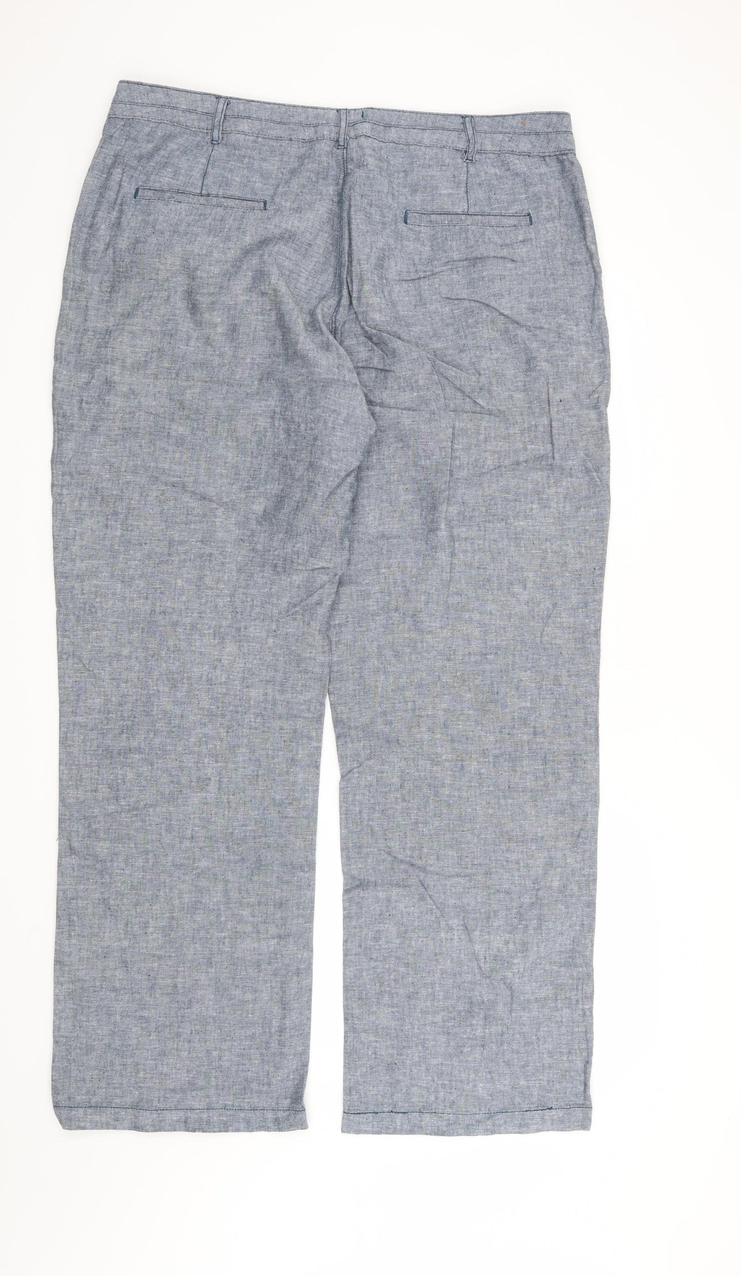 Mantaray Womens Blue   Trousers  Size 16 L30 in