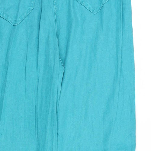 Preworn Womens Blue   Trousers  Size 16 L27 in