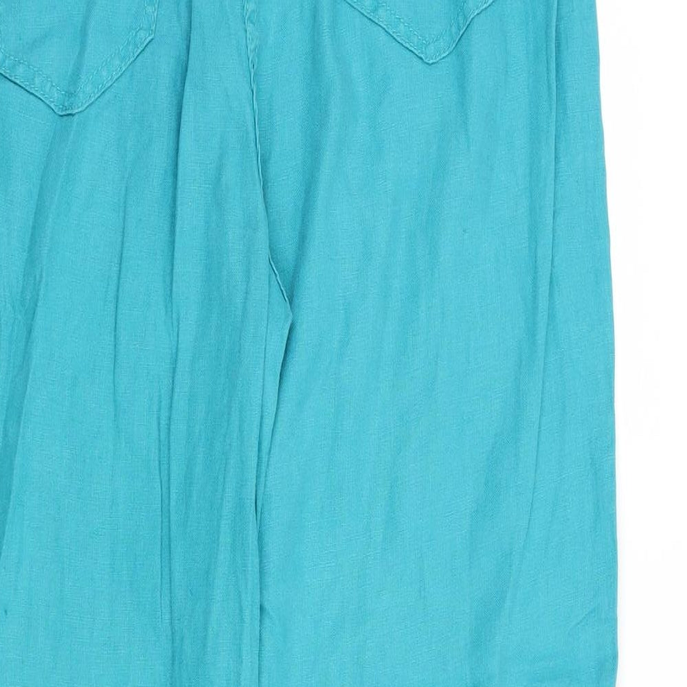 Preworn Womens Blue   Trousers  Size 16 L27 in