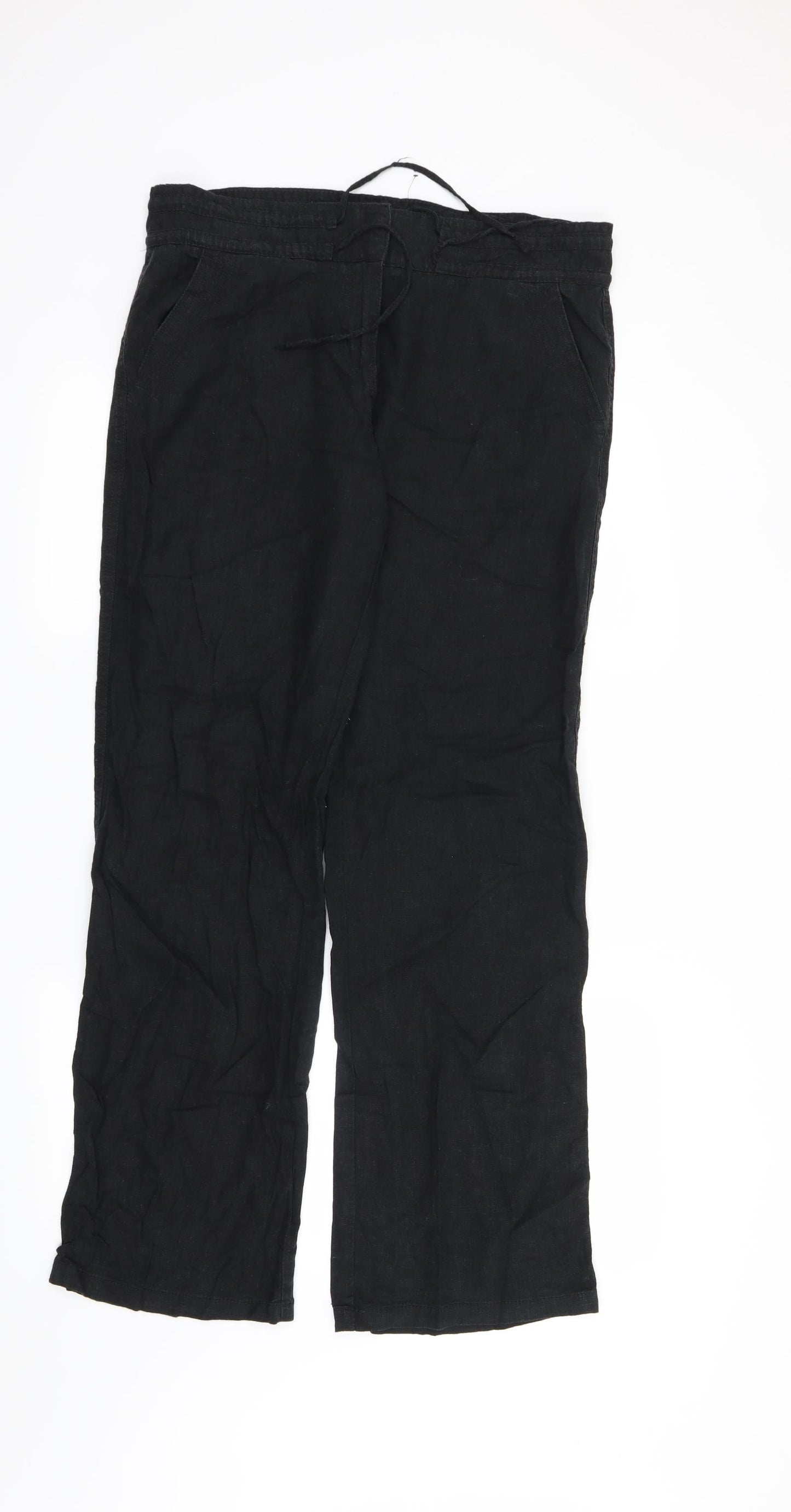 NEXT Womens Black   Trousers  Size 14 L32 in