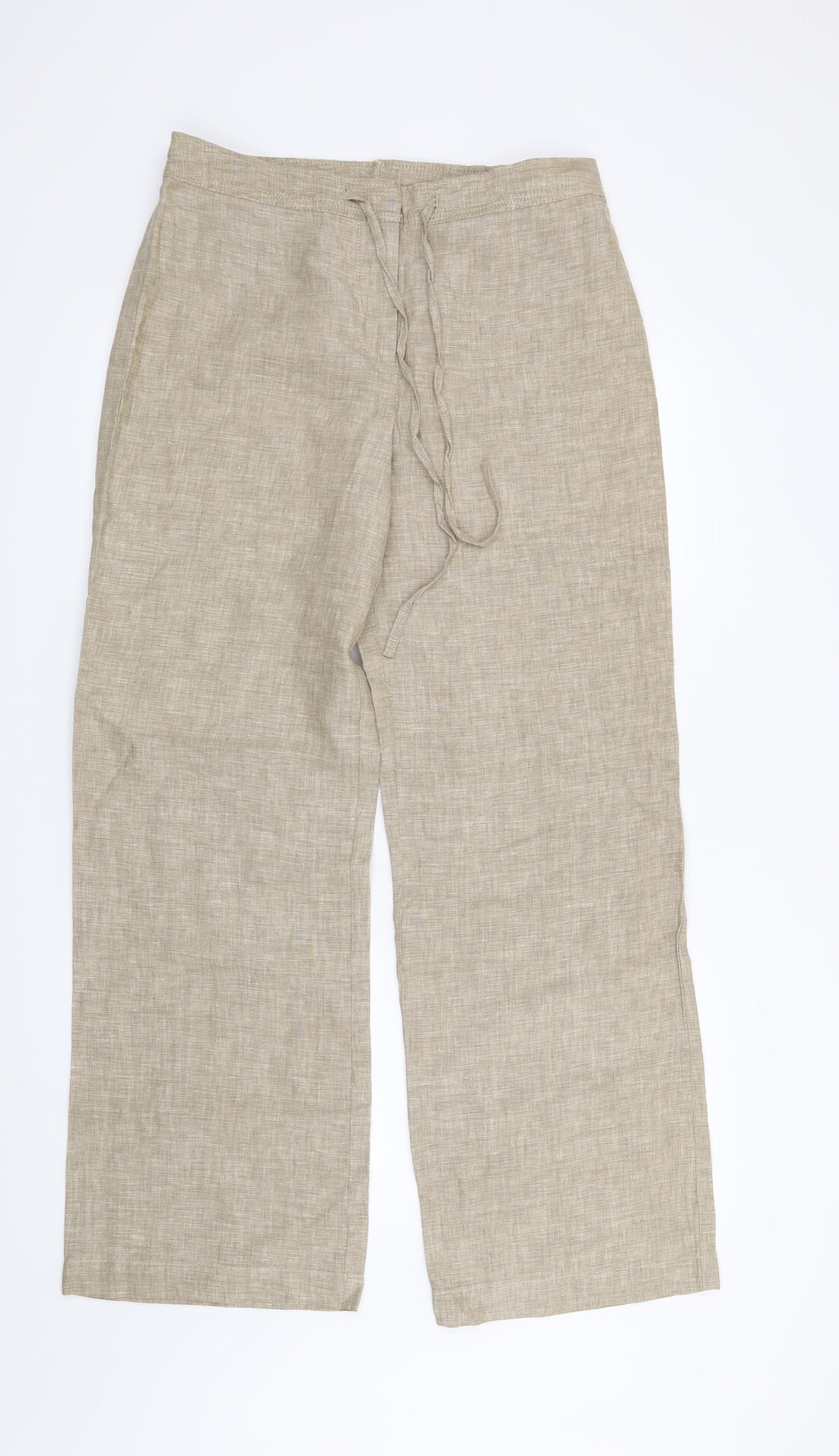 TU Womens Beige   Trousers  Size 12 L31 in