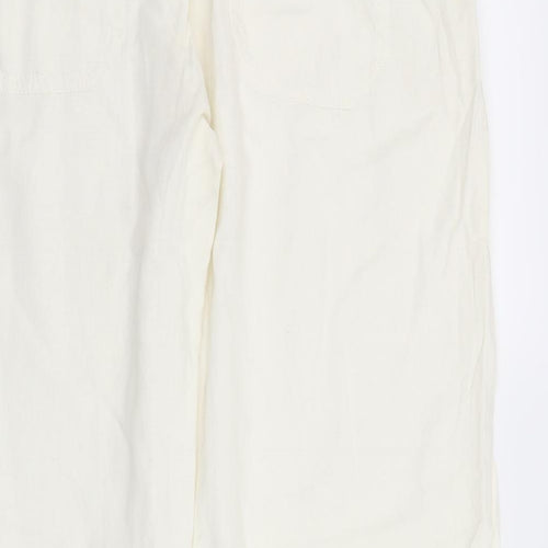NEXT Womens White   Trousers  Size 14 L30 in