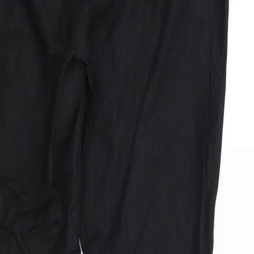 Preworn Womens Black   Trousers  Size 16 L32 in