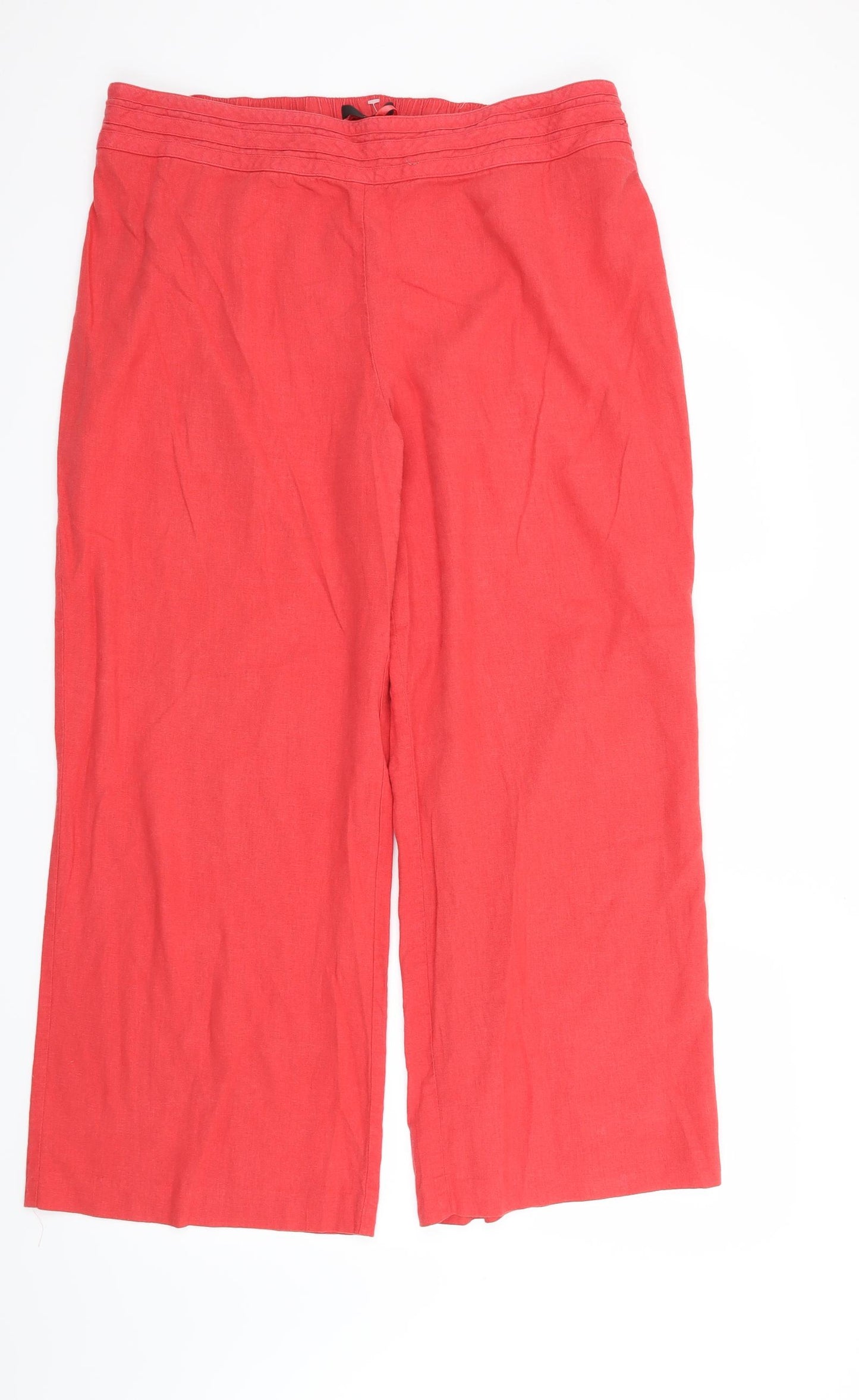 Preworn Womens Red   Trousers  Size 20 L28 in