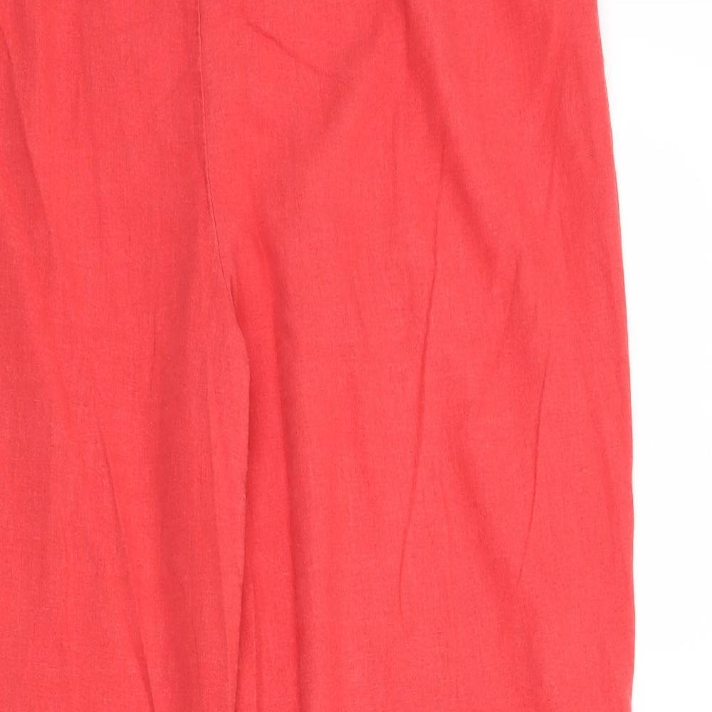 Preworn Womens Red   Trousers  Size 20 L28 in