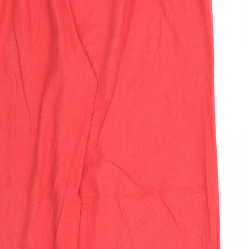 Preworn Womens Red   Trousers  Size 20 L28 in