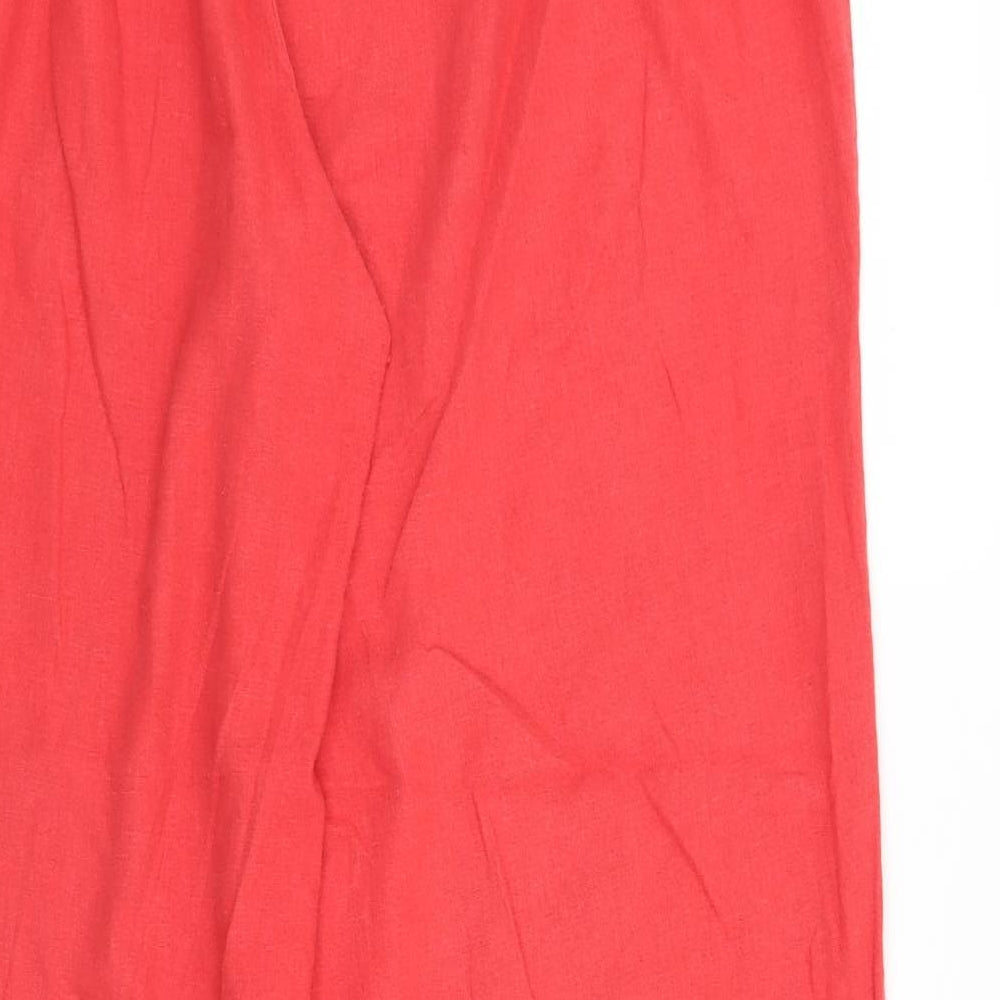 Preworn Womens Red   Trousers  Size 20 L28 in