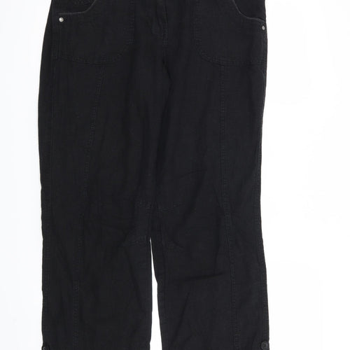 BHS Womens Black   Trousers  Size 12 L30 in