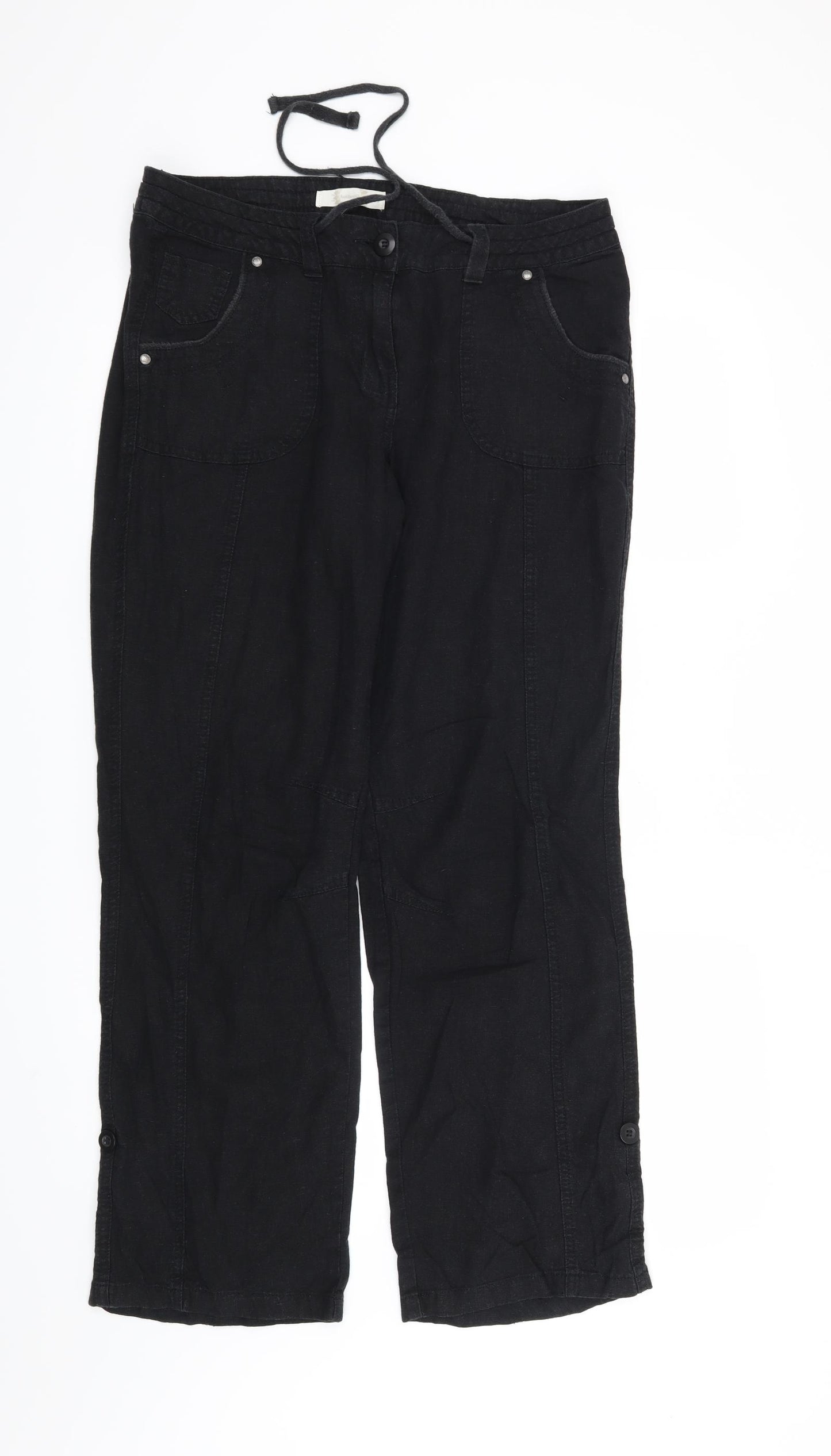 BHS Womens Black   Trousers  Size 12 L30 in