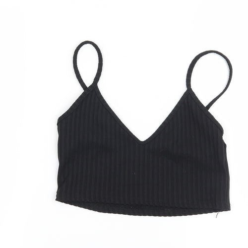 Miss Pap Womens Black   Basic T-Shirt Size 10