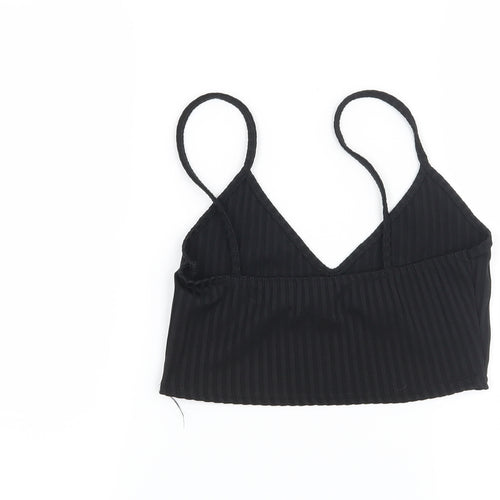 Miss Pap Womens Black   Basic T-Shirt Size 10