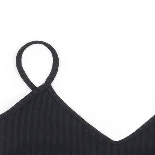 Miss Pap Womens Black   Basic T-Shirt Size 10