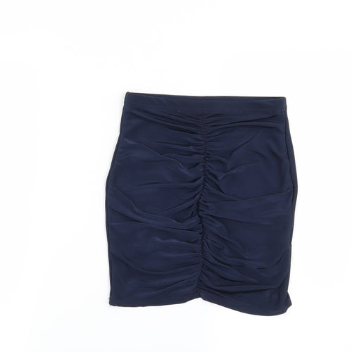 Missguided Womens Blue   Mini Skirt Size 6