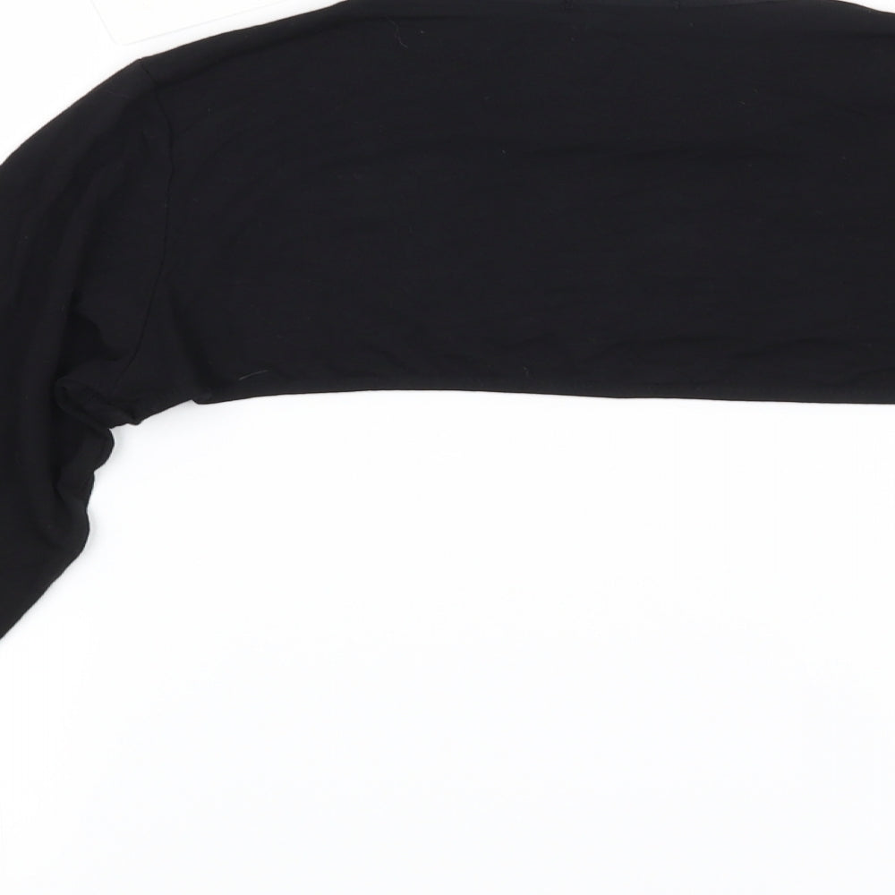 I SAW IT FIRST Womens Black   Cropped Blouse Size 16  - 90's Baby
