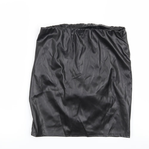 Pretty Little Thing Womens Black   Mini Skirt Size 12