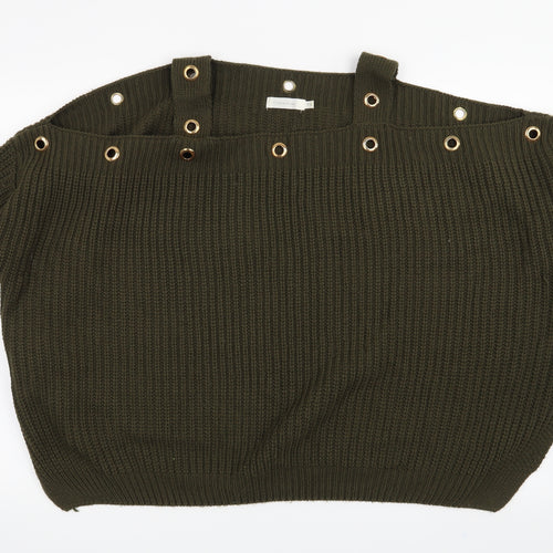 Preworn Womens Green   Pullover Jumper One Size