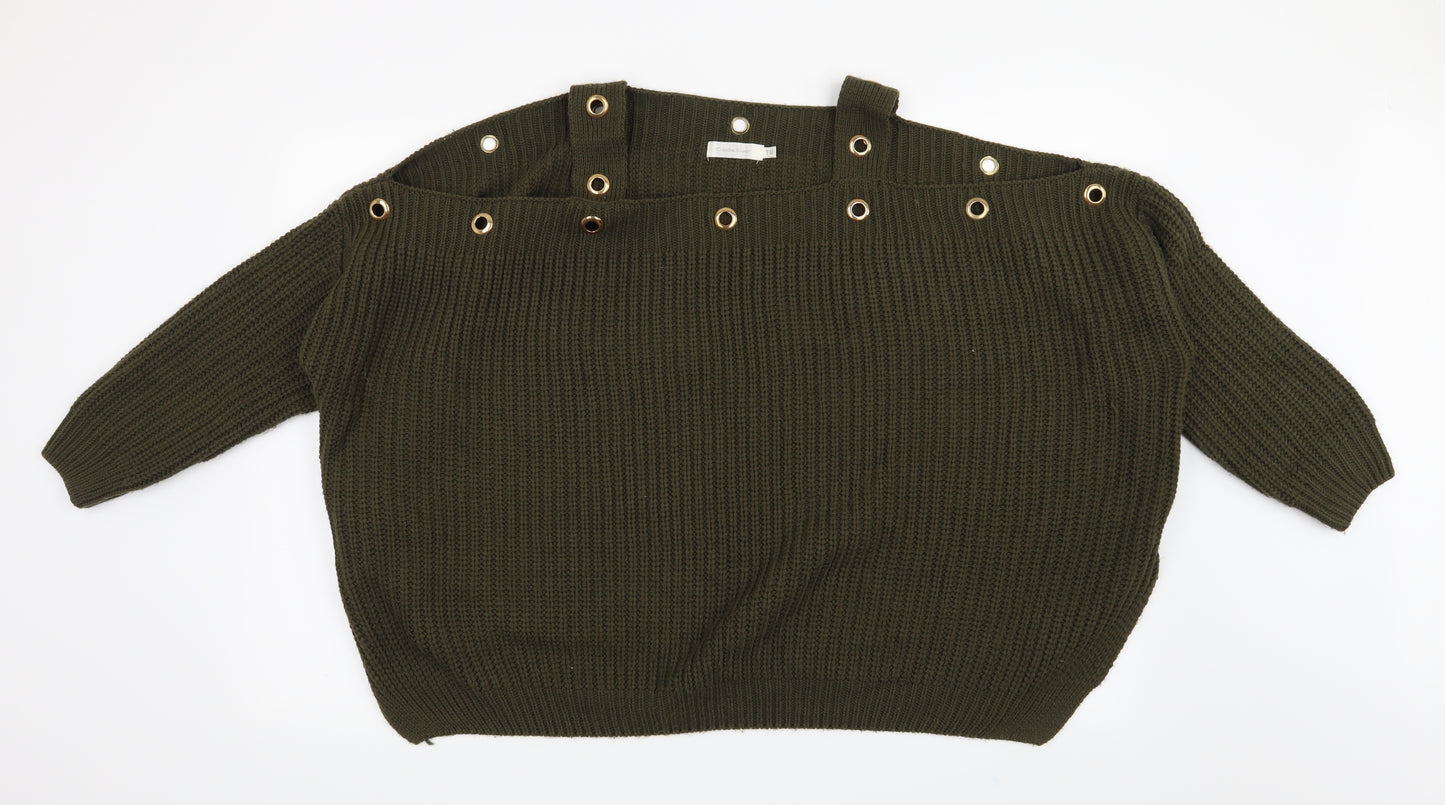 Preworn Womens Green   Pullover Jumper One Size