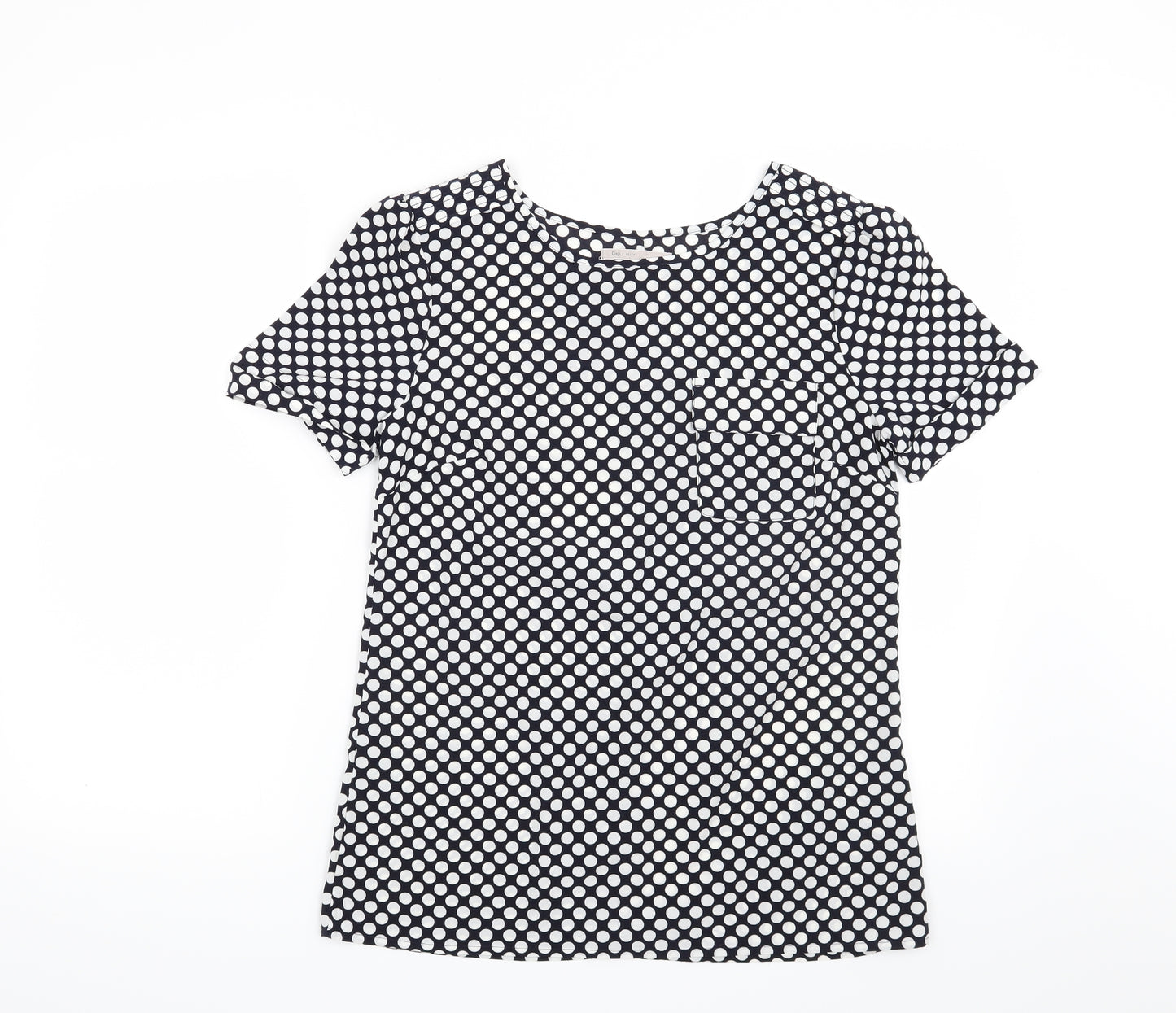 Gap Womens Blue Polka Dot  Basic Blouse Size XS