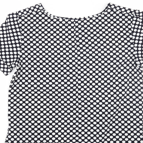 Gap Womens Blue Polka Dot  Basic Blouse Size XS