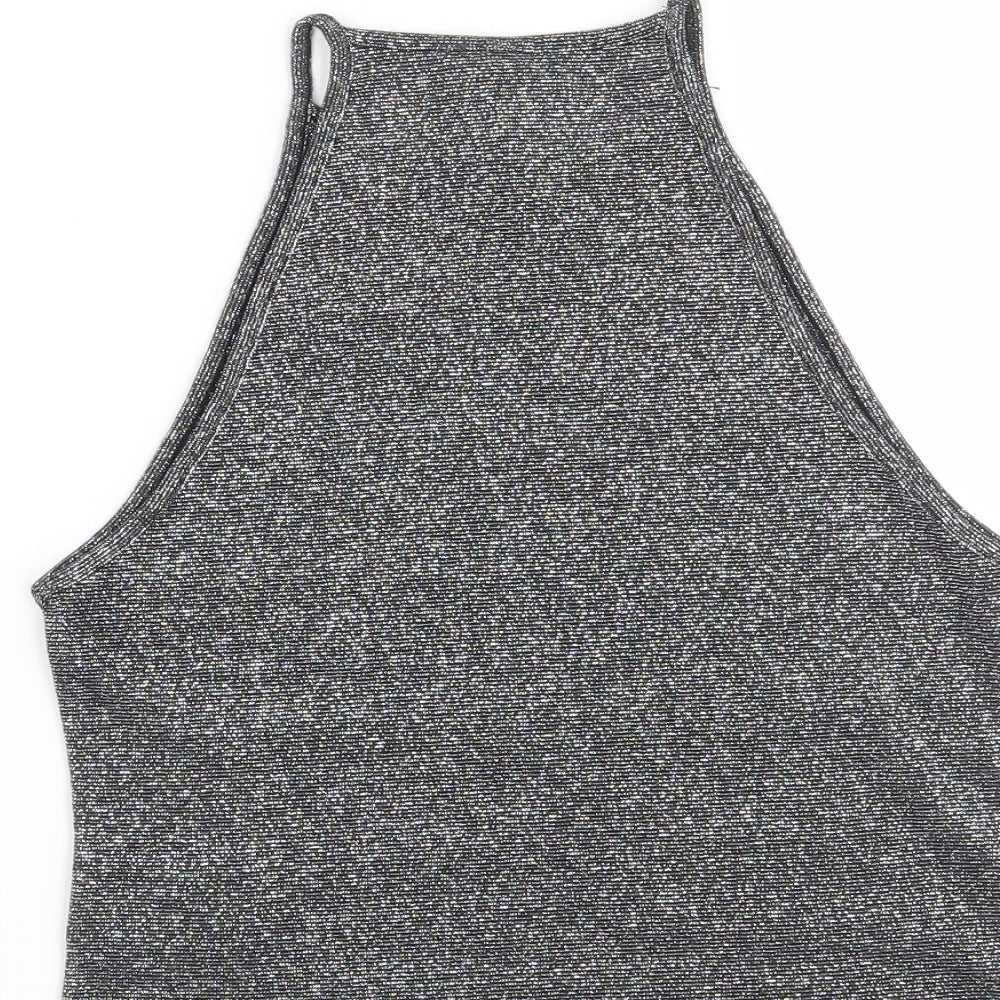 H&M Womens Grey    Blouse Size S