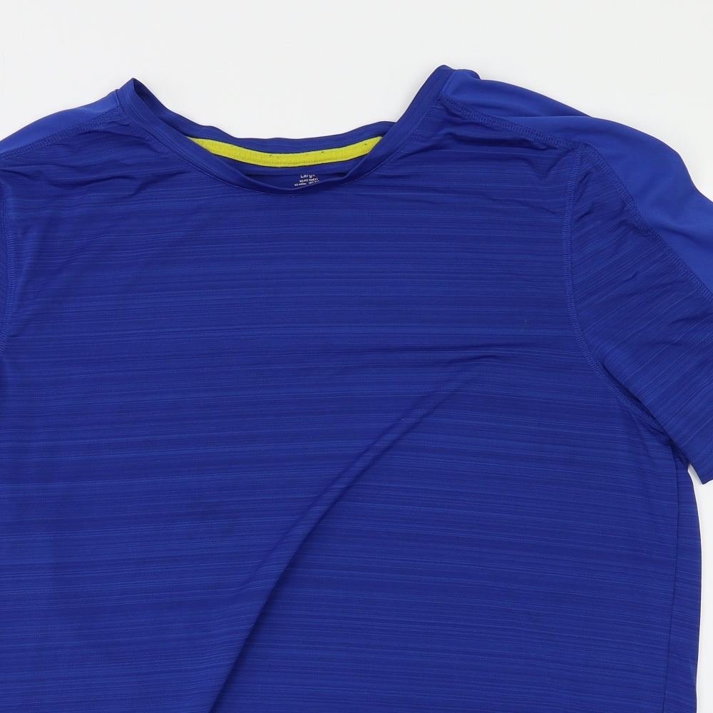 Crane Mens Blue   Basic Casual Size L