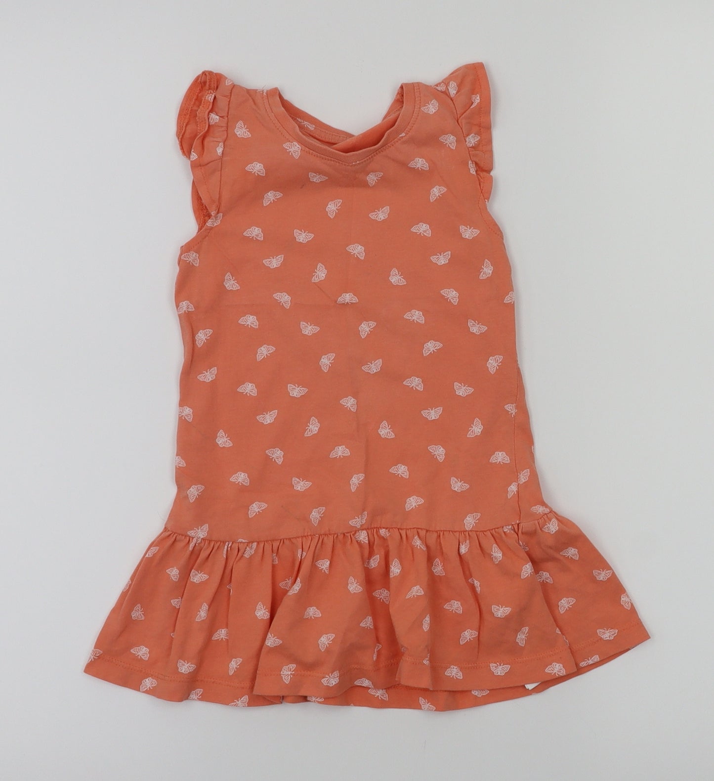 basic needs  Orange   Fit & Flare  Size 18-24 Months