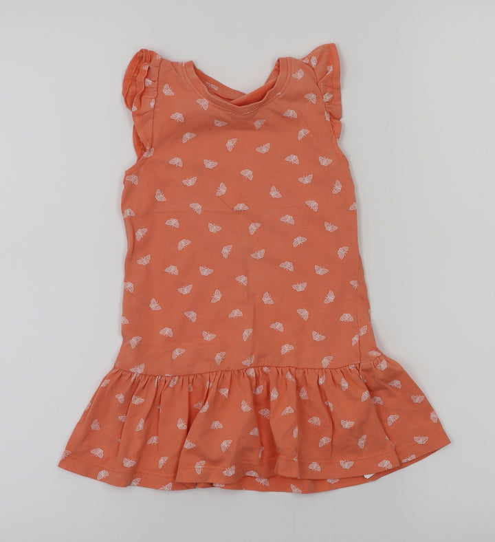 basic needs  Orange   Fit & Flare  Size 18-24 Months