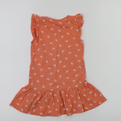 basic needs  Orange   Fit & Flare  Size 18-24 Months