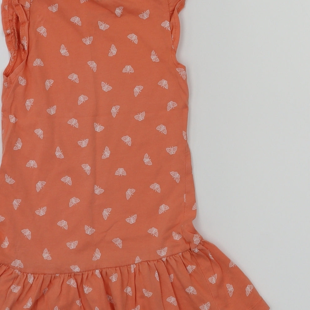 basic needs  Orange   Fit & Flare  Size 18-24 Months