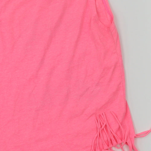 Disney Girls Pink Animal Print  Basic Tank Size 5-6 Years