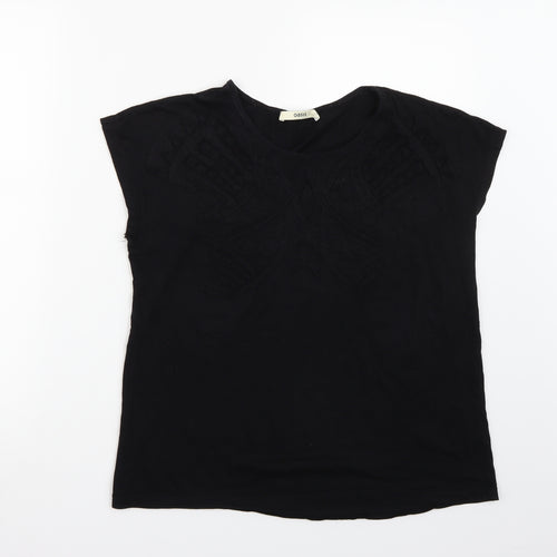 Oasis Womens Black   Basic T-Shirt Size S