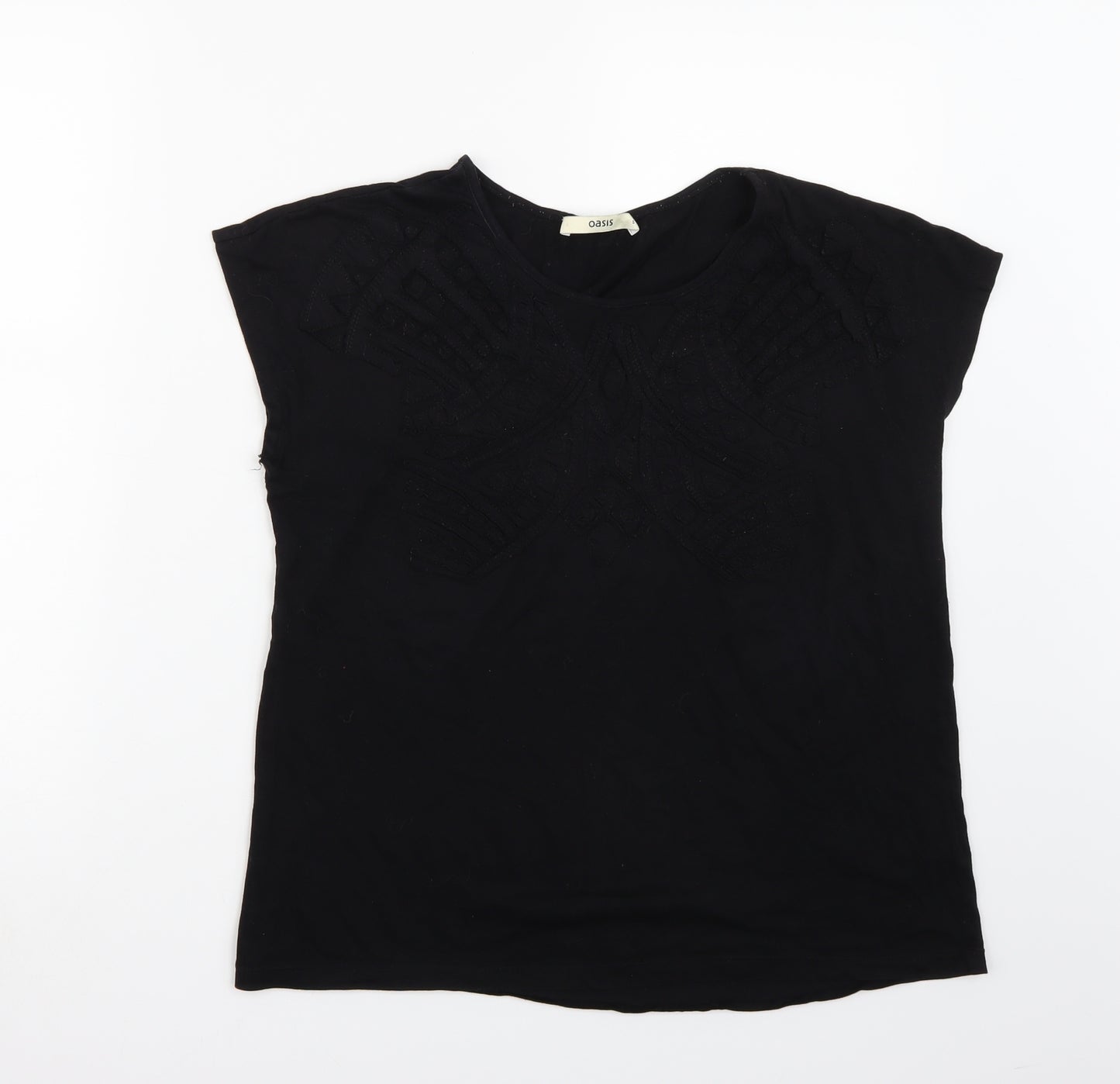 Oasis Womens Black   Basic T-Shirt Size S