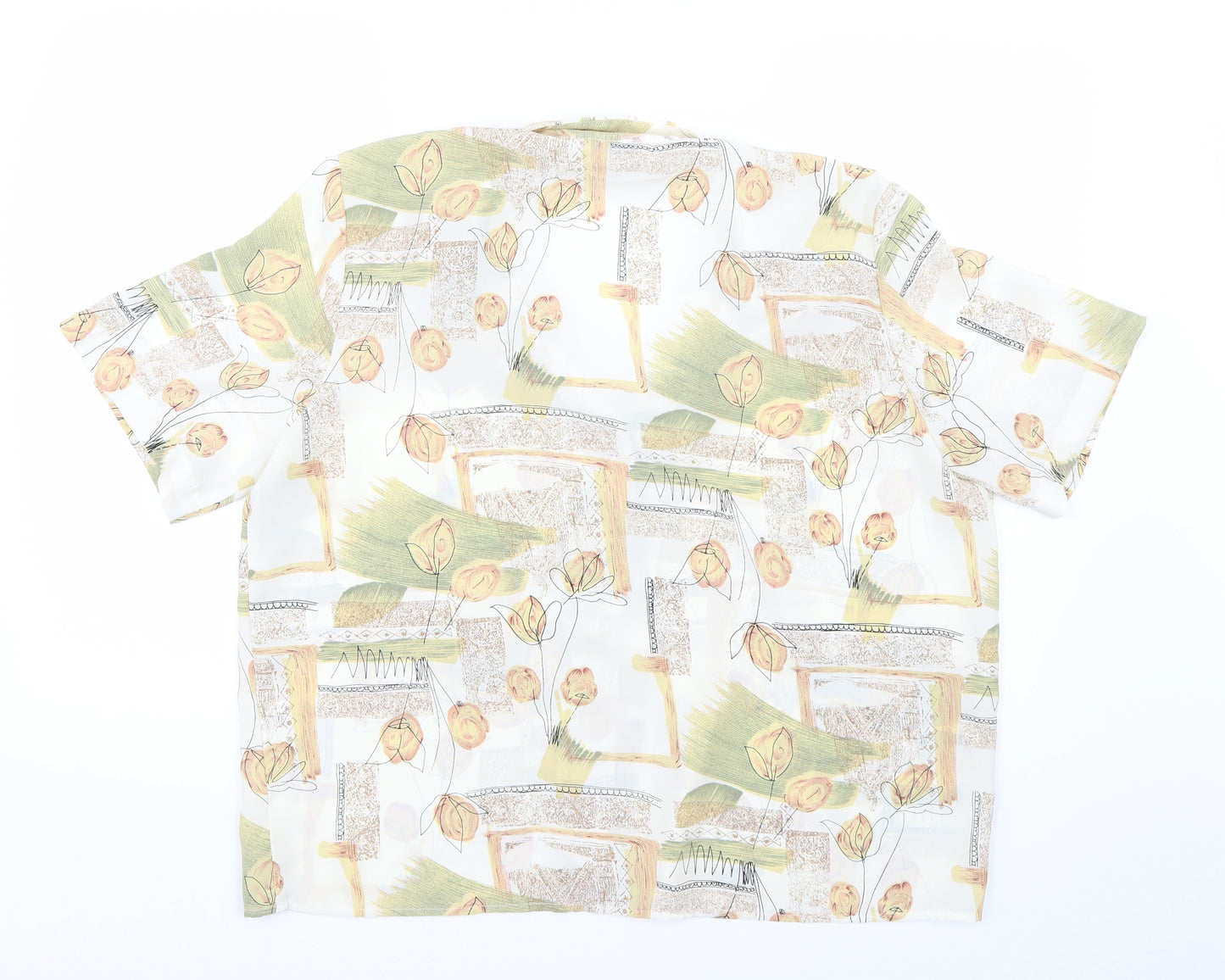 Berkertex Womens Beige   Basic Button-Up Size 20