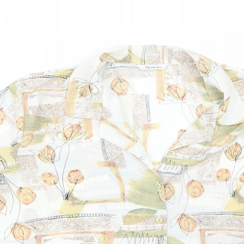 Berkertex Womens Beige   Basic Button-Up Size 20