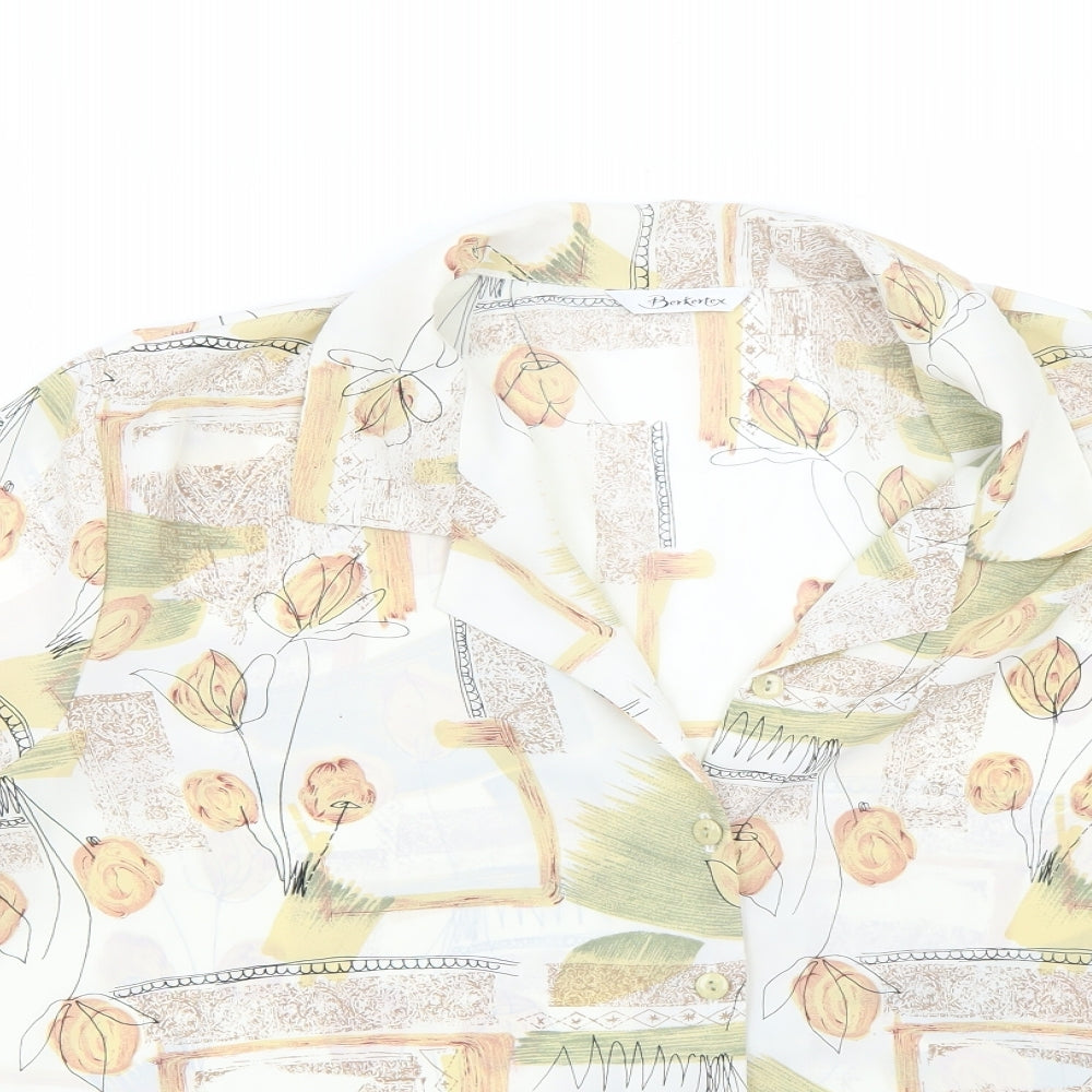 Berkertex Womens Beige   Basic Button-Up Size 20
